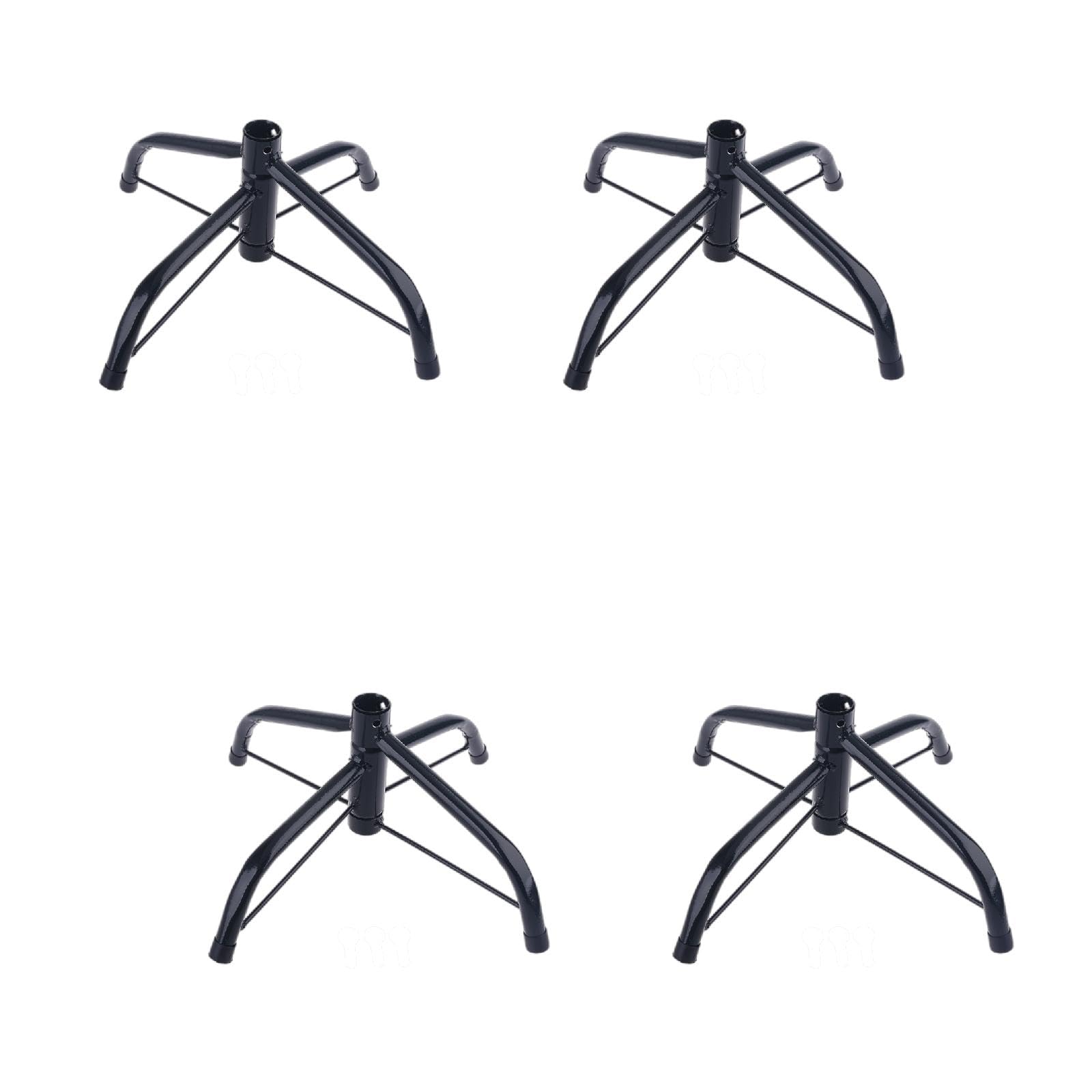 Soporte de metal para árbol de Navidad artificial con base plegable resistente 1