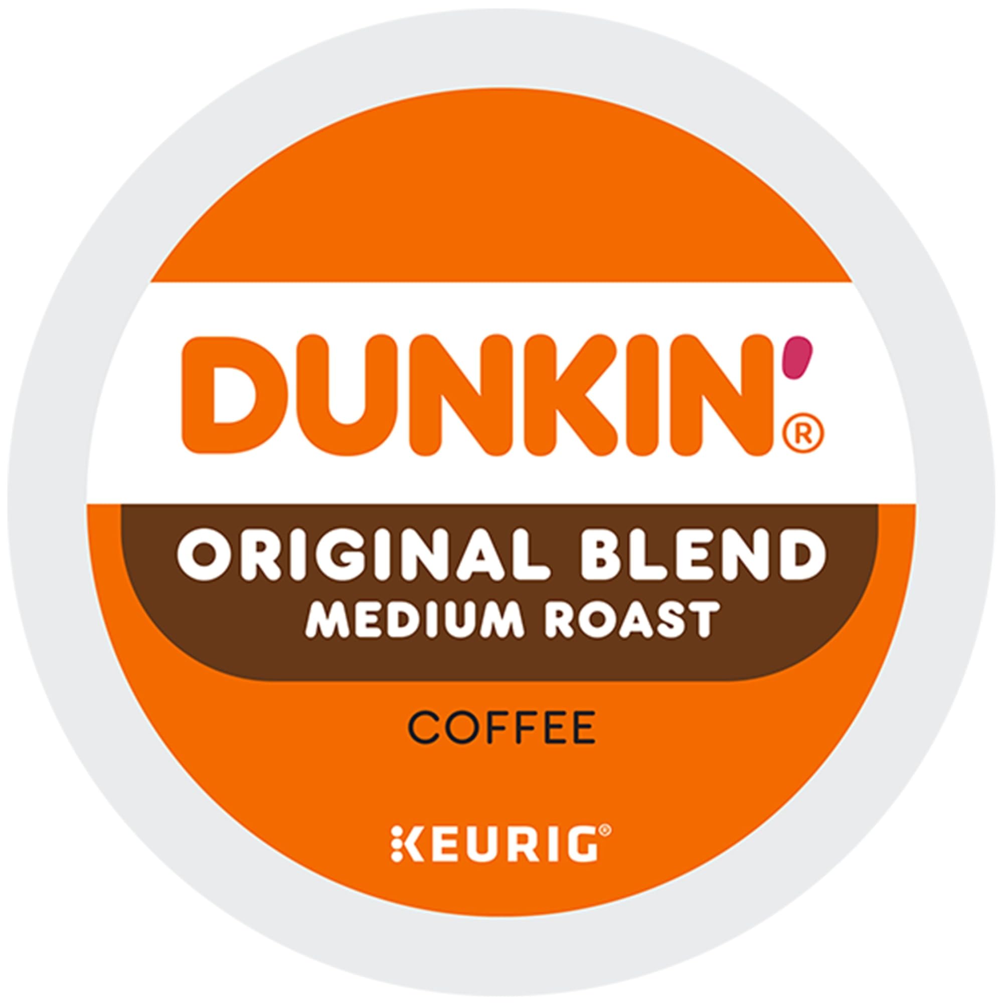 Amazon.com: Dunkin' Donuts Single-Serve Coffee K-Cup Pods, Original Blend,  Medium Roast, Carton Of 64 Pods : Grocery & Gourmet Food
