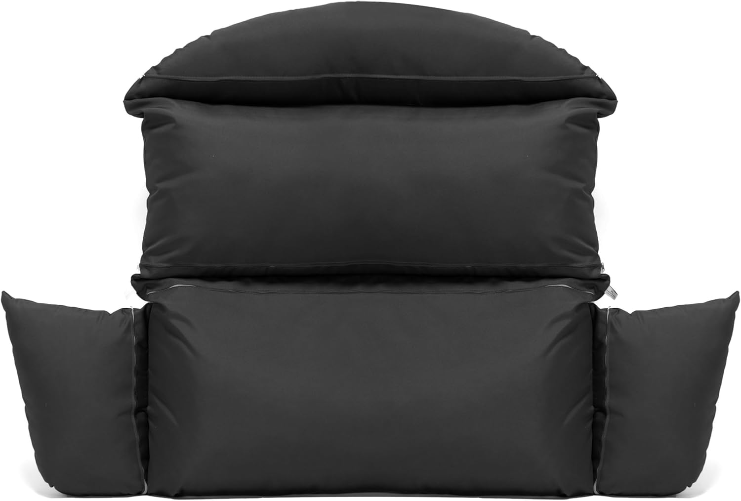 Black Cotton 2-Person Hanging Swing Chair Cushion