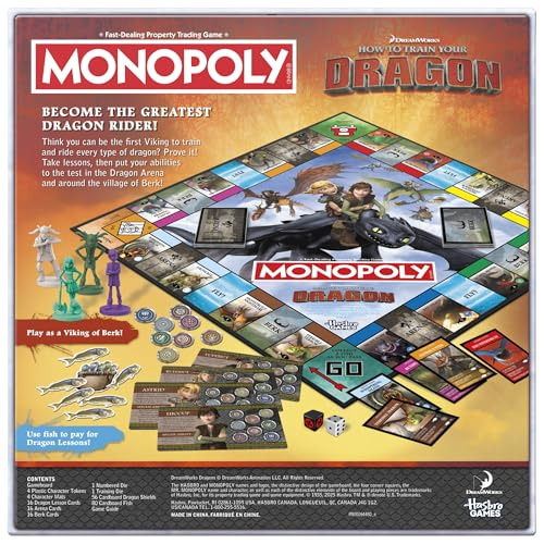 Monopoly DreamWorks How to Train Your Dragon Edition miniatura 2