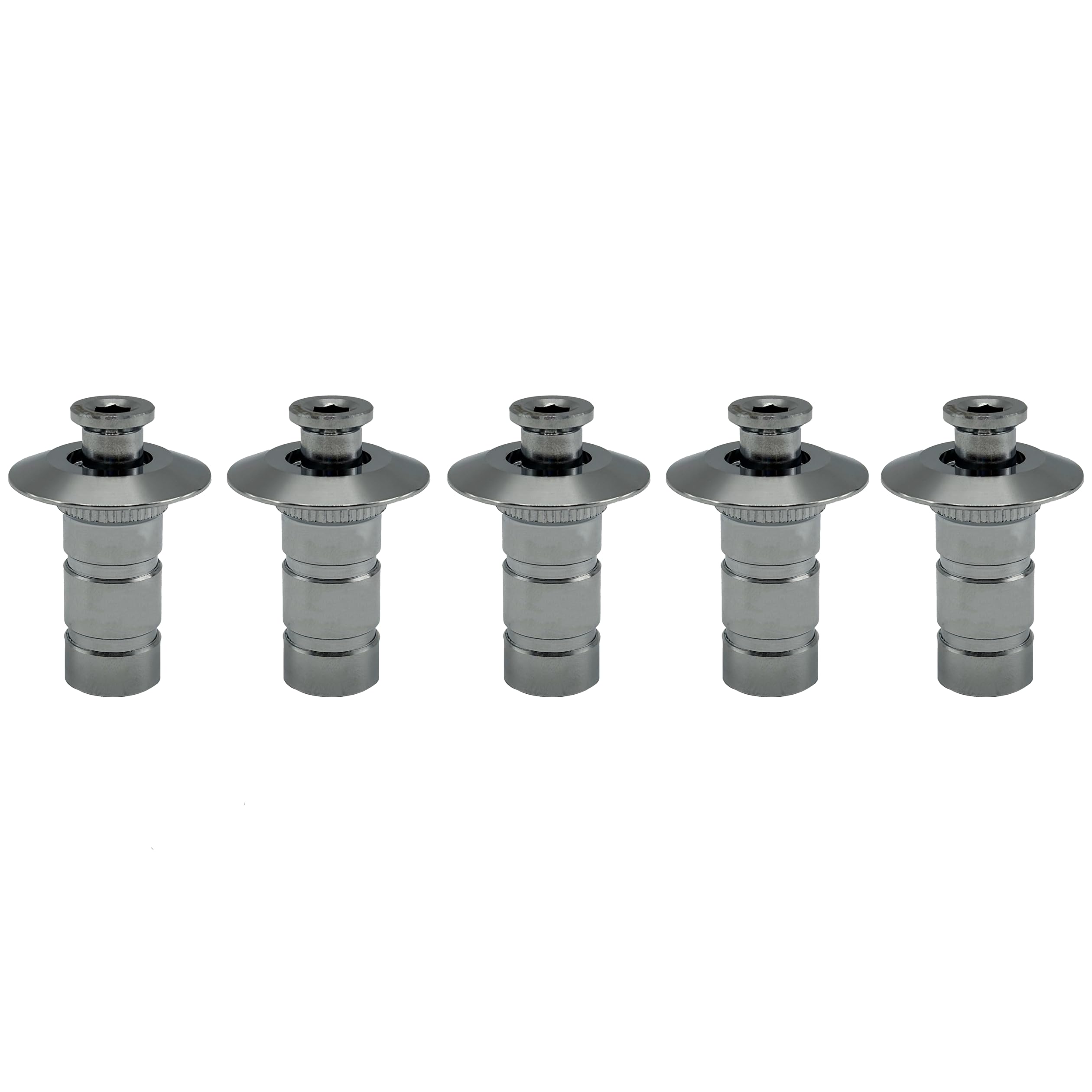 Poolzilla 5 Stück Edelstahl-Poolabdeckungsanker für Beton und Pflaster, aus hochwertigem SS 304 für zusätzliche Haltbarkeit