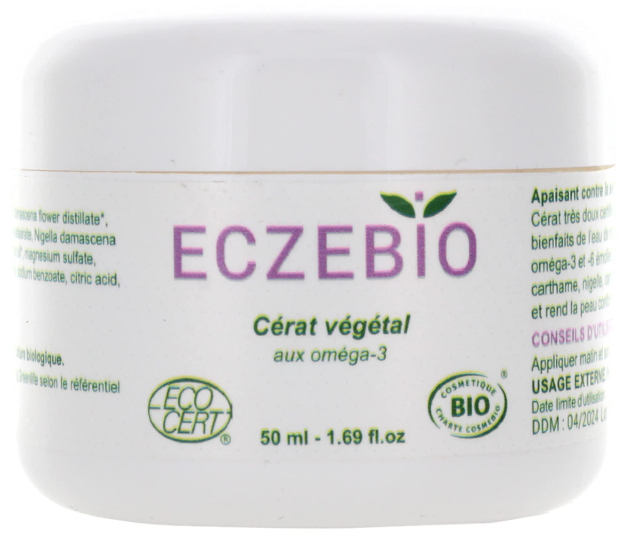 Oemine Eczebio Vegetable Cerat with Omega 3 and 6 Organic 50ml