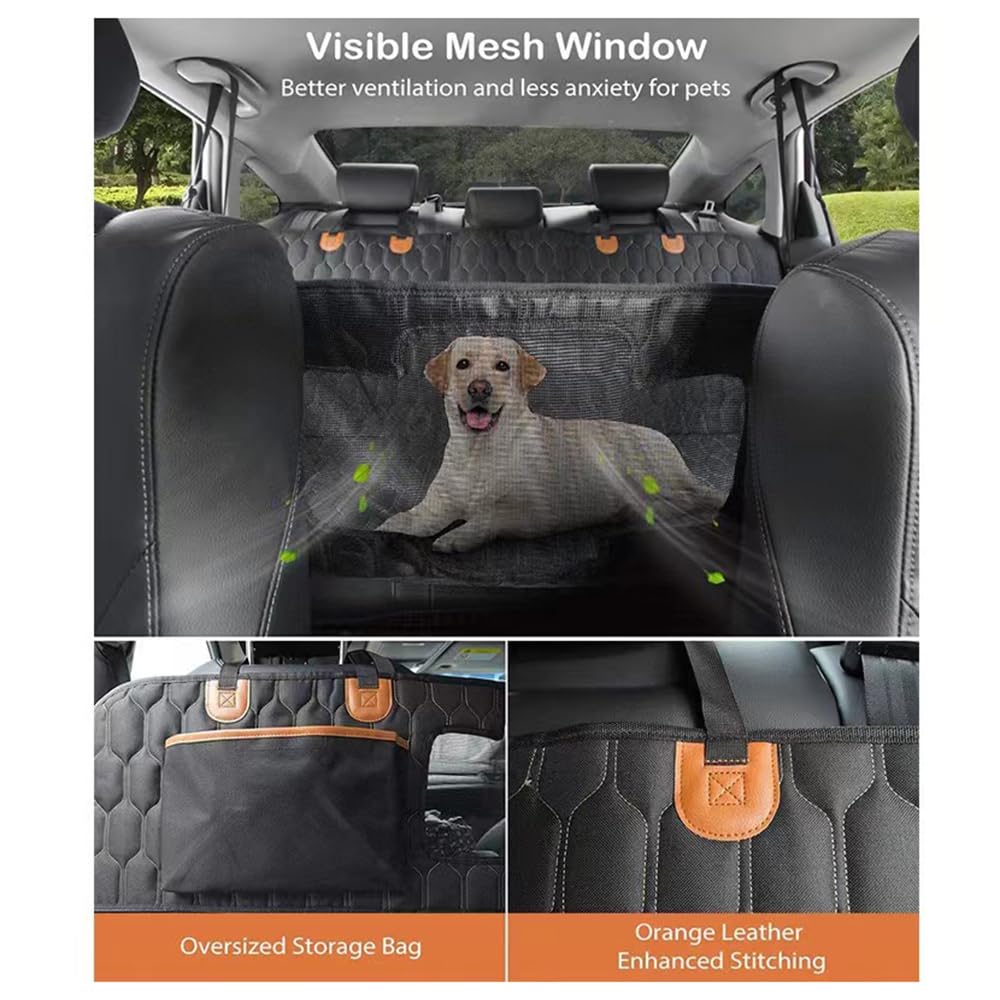 BEERTE Autositzbezug Für Hunde – Passend Für Nissan Rogue 2021-2025, Wasserdicht, Kratzfest, Mit Netzfenster