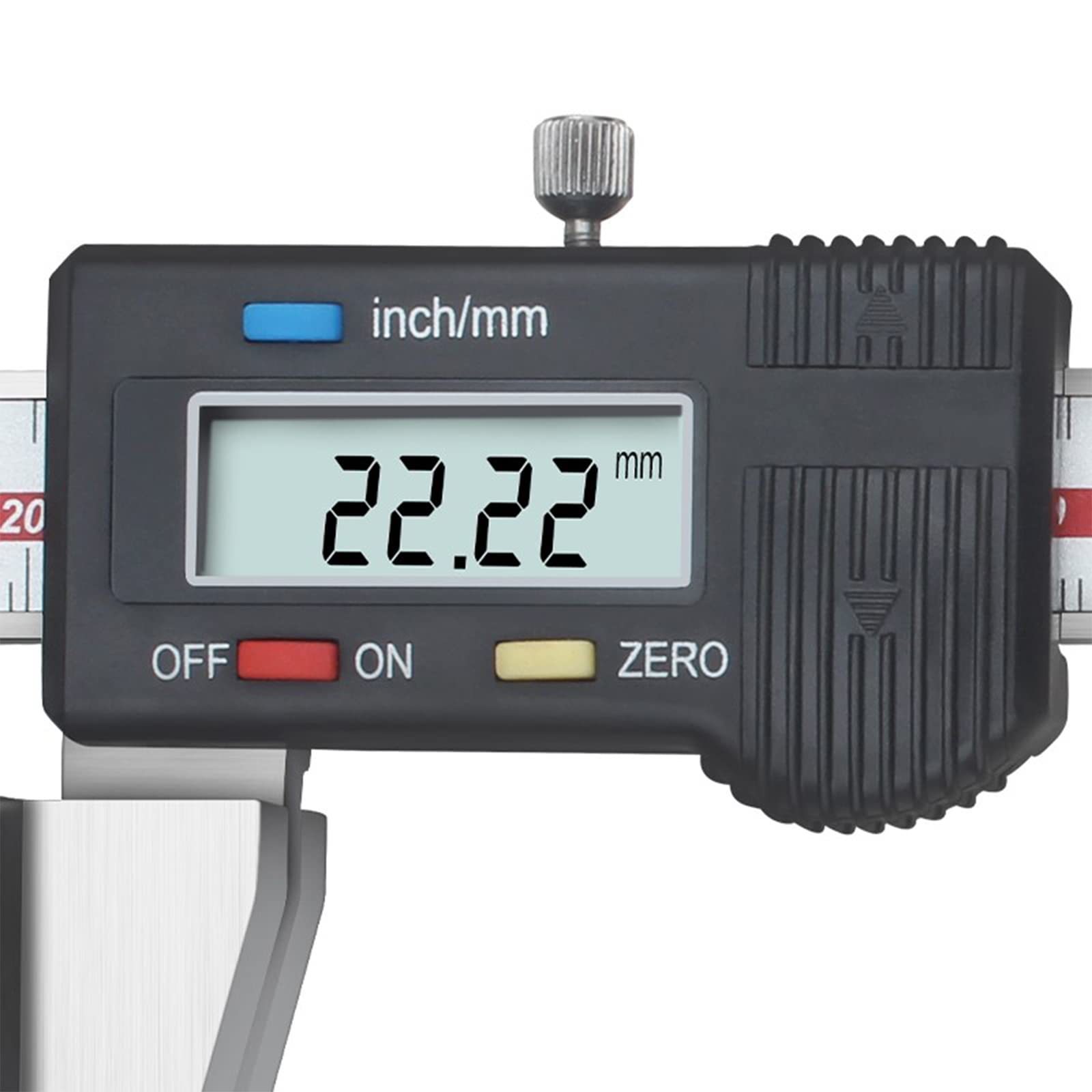 Digitaler Messschieber für Drahtseil, verbreiterter Messamboss, Messbereich: 0-150 mm, mm/Zoll, Auflösung 0,01 mm,0-150mm