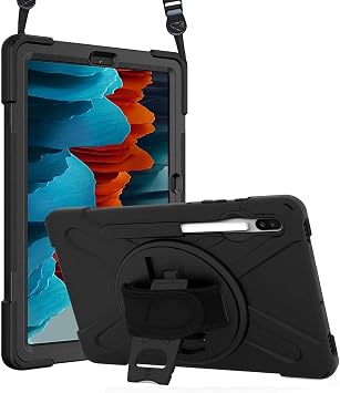 Microsonic Samsung Galaxy Tab S8 X700 i in K l f Heavy Defender Siyah [Galaxy Tab S8 X700 ile Uyumlu K l f - Siyah]