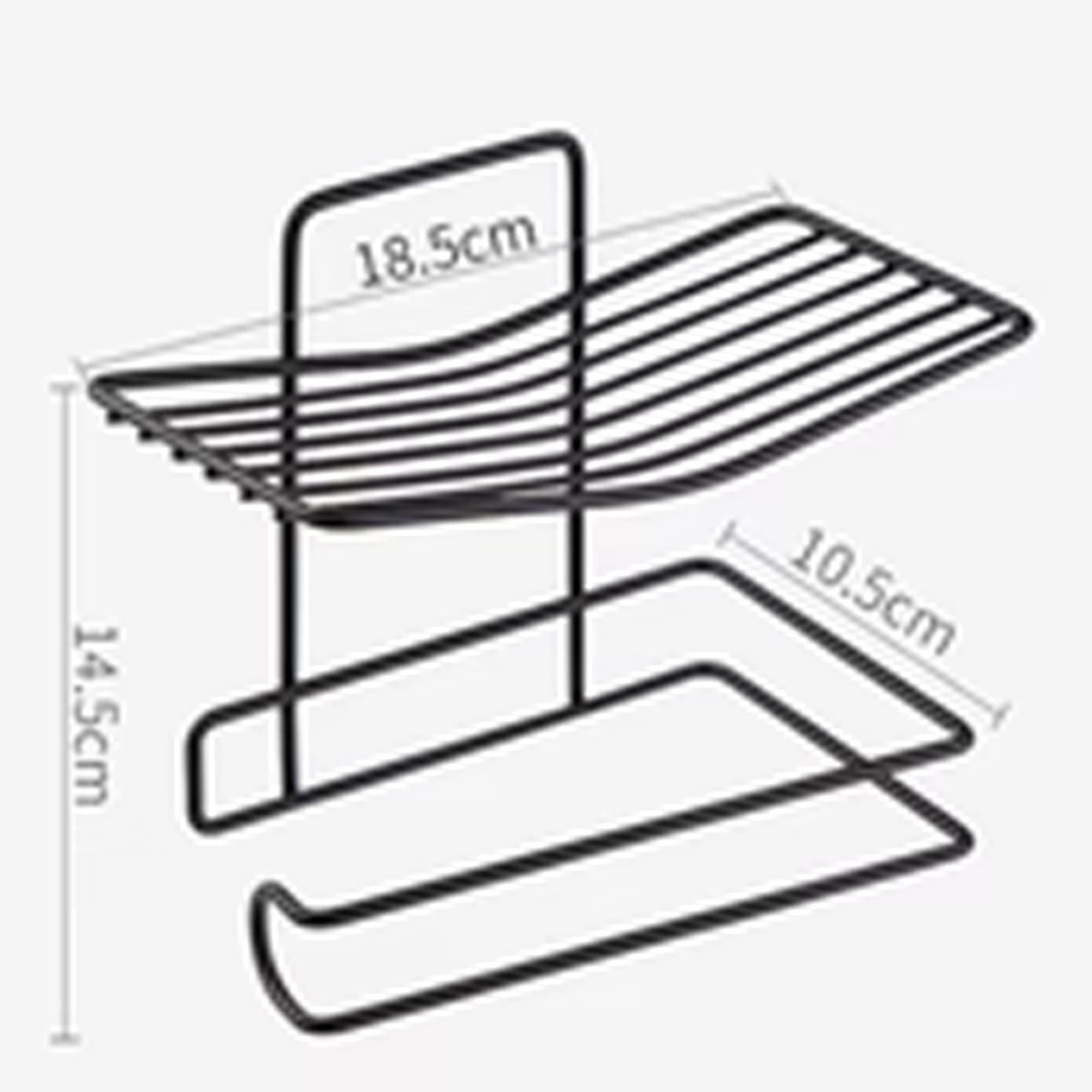 Suzec 1 Pc Adhesive Toilet Paper Holder with Shelf Tissue Paper Roll Towel Holder Storage Rack - (Standard Size, Black) (B0BLP218JX) Amazon Price History, Amazon Price Tracker