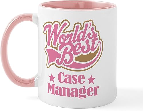 Miniatura 7 de CafePress Case Manager Gift (World's Best) Taza de café de cerámica, taza de té, 11 onzas