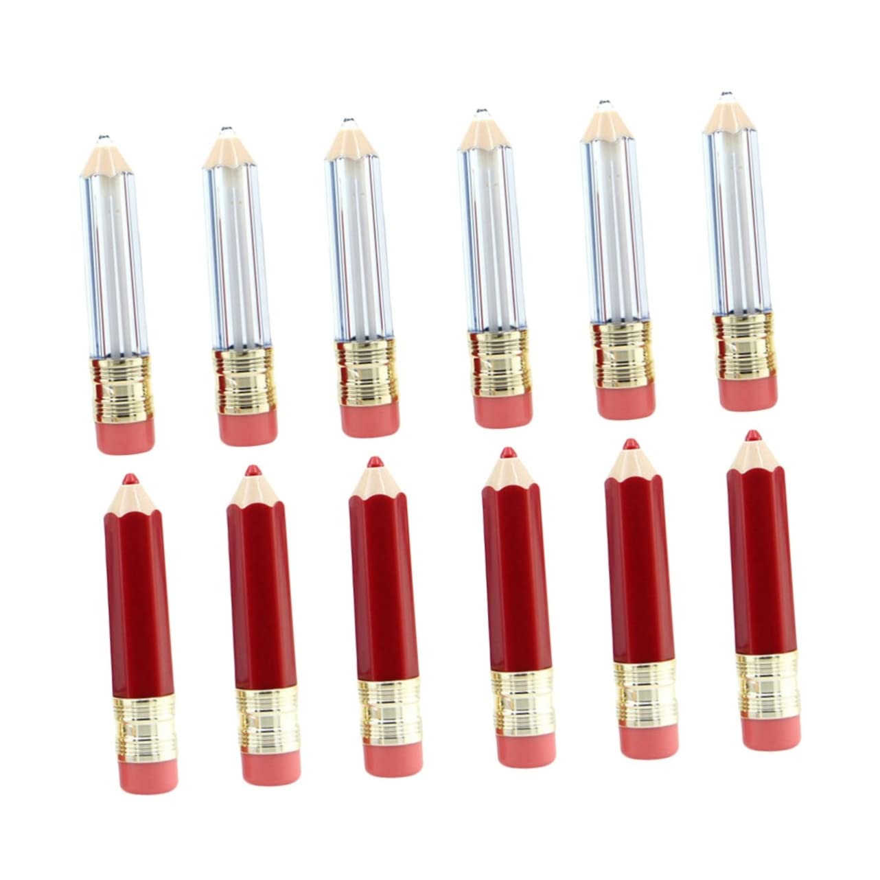 5 Sätze Leere Tube Lipgloss Behälter Bleistift Balsam Lippenfüller Glanz Lippenröhrchen Leer Flasche Lippenstift Leere Tuben Plastiklipglossrohre Lipgloss-tube Leer 6 Stück * 5