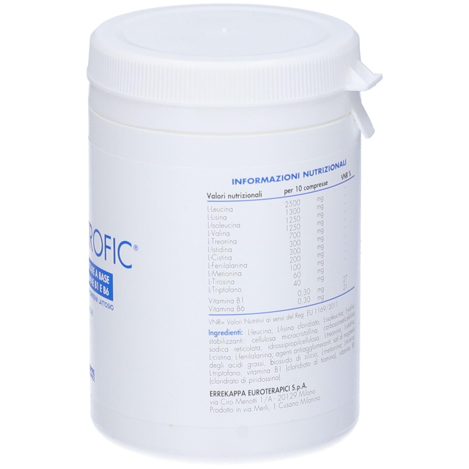 Errekappa Euroterapici - Aminotrofic® Integratore Alimentare 150 Compresse a Base di Aminoacidi Essenziali EAA, Ramificati e Vitamine Supplemento Nutrizionale Carenza Proteine, con Vitamina B 1 e B6