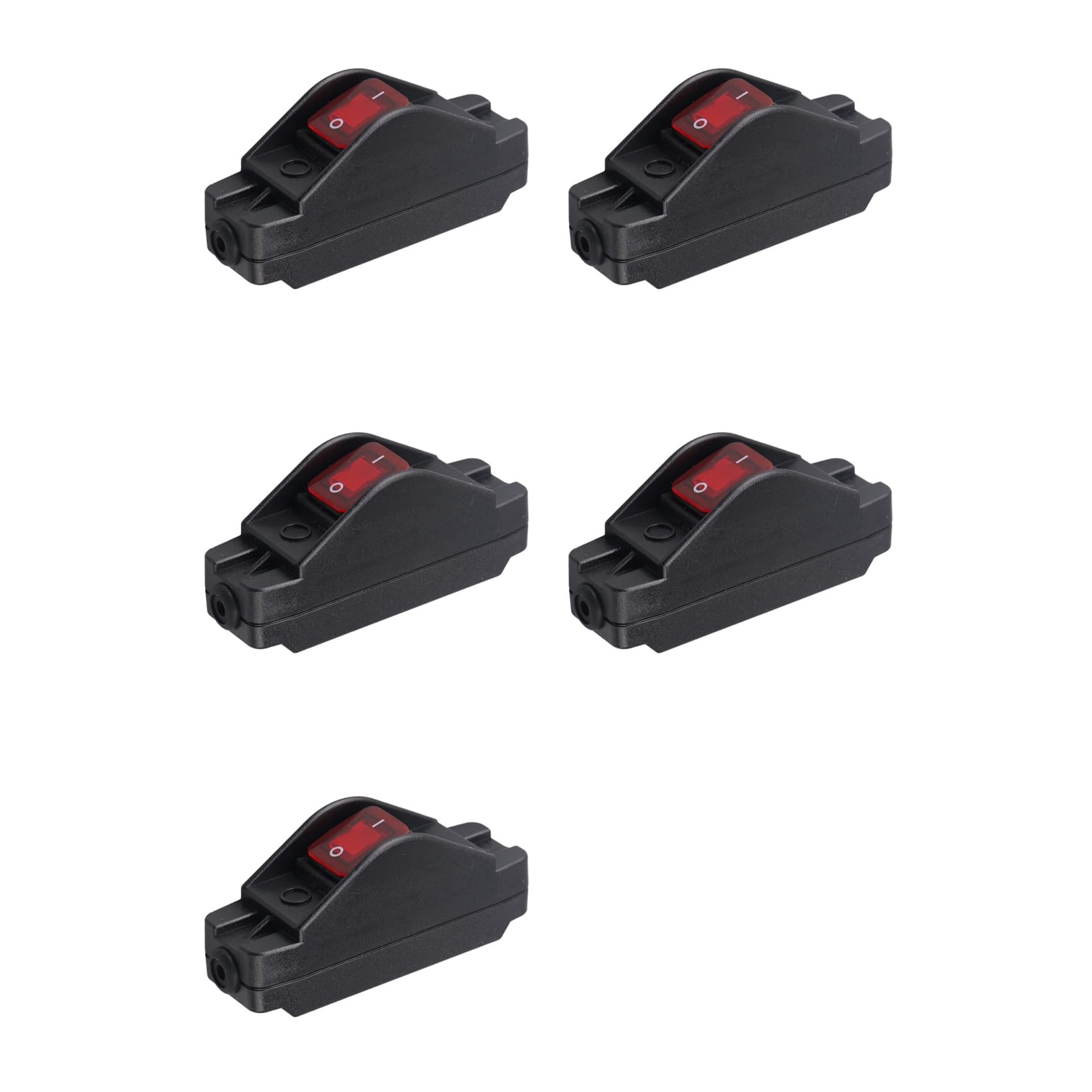 Ctrlzs Yellow/Light 5X 16A 220V On/Off Inline Cord Switch Button Inline Cord Switch For Electrical Appliances