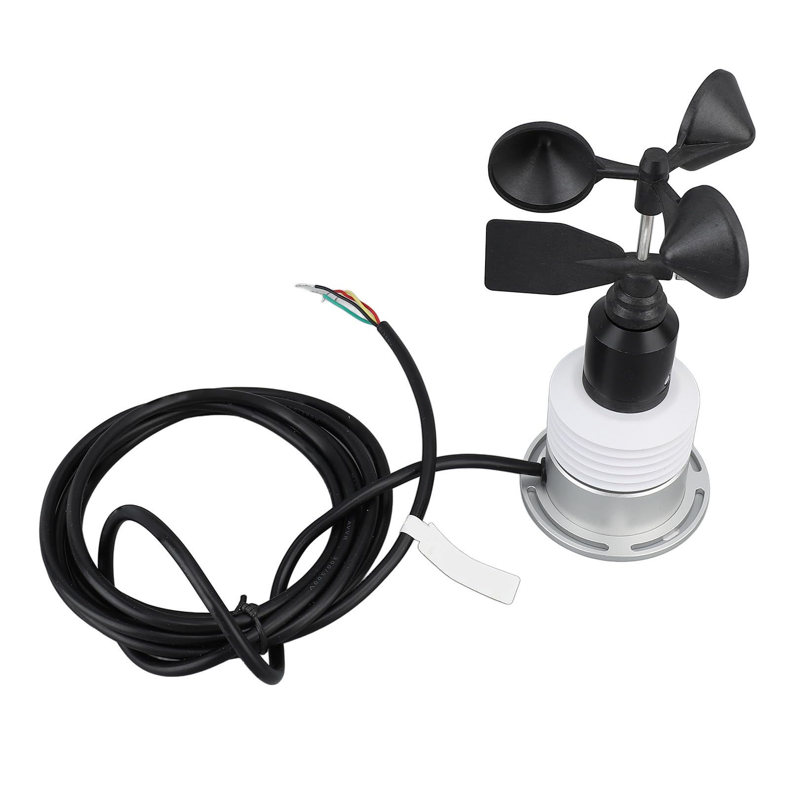 HEEPDD Sensore Anemometro per Misuratore Meteorologico, velocità e Direzione del Cablato 5 in 1, Alta Precisione per Meteorologia e Monitoraggio Ambientale, Strumenti da Giardinaggio