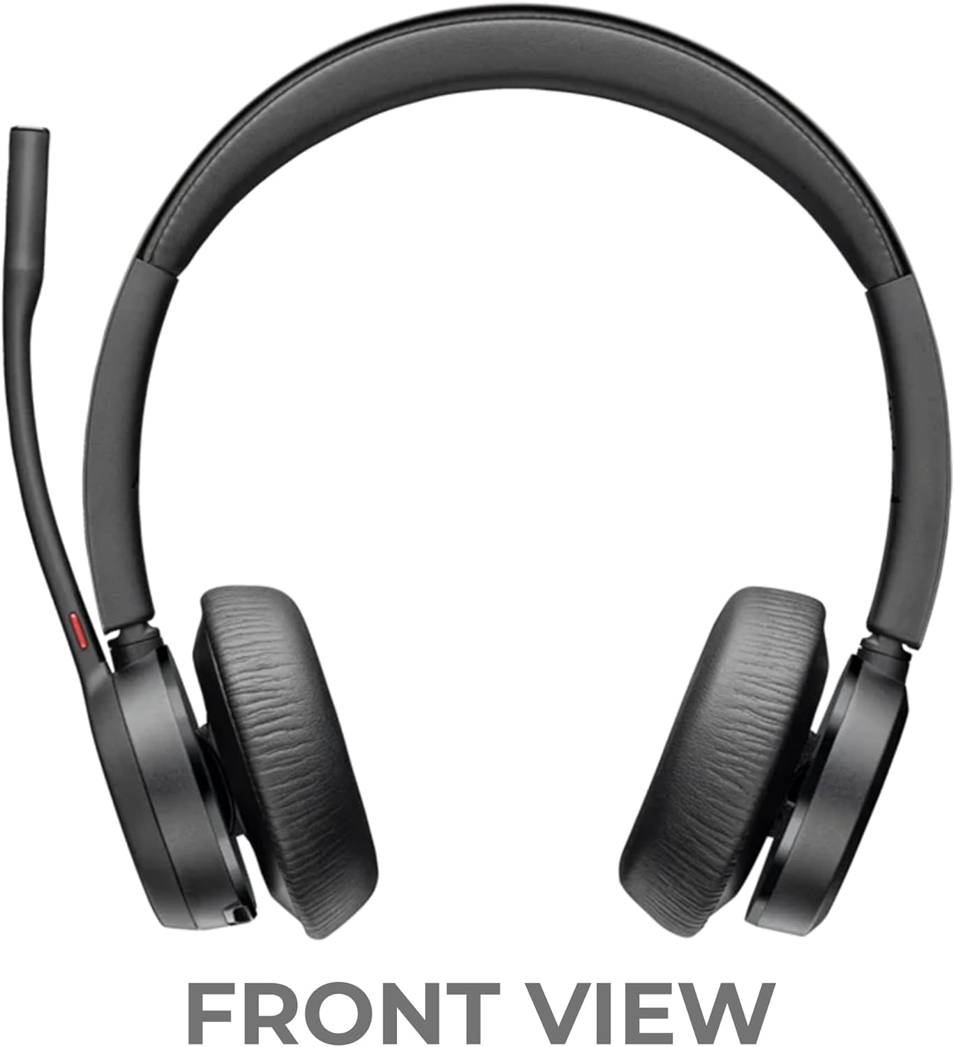 Poly Voyager 4320 UC Wireless Bluetooth Duo Headset (USB-A) with Charge Stand - Global Teck Bundle with Microfiber Cloth - Deskphone, PC/Mac, Works with Zoom, RingCentral, 8x8, Vonage