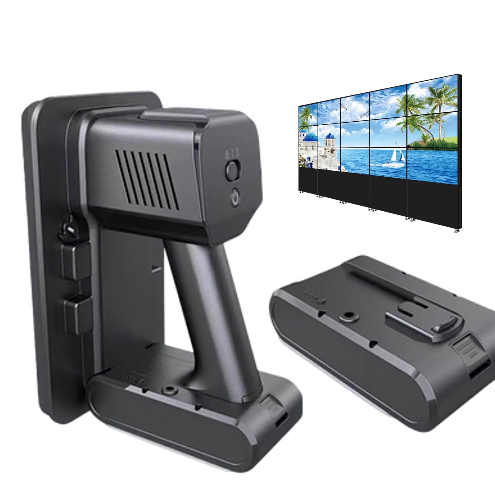 ZHENYUWANG Electric Led Display Front Maintenance Vacuum Suction Cup, With A Maximum Load Capacity Of 66 Lbs, Rechargeable, Suitable For Curved Screens And Floor Tile Screens