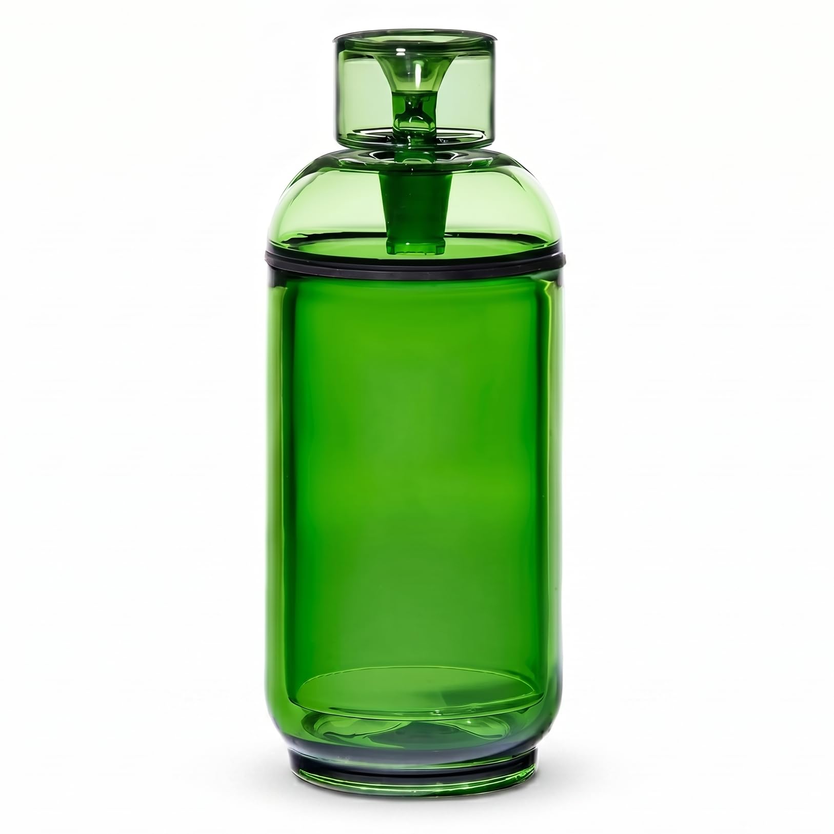 NWTN Home Vesper Gravity Bong | Vintage Glasbong Wasserpfeife aus Borosilikatglas zum Rauchen mit 14 mm Kopf, Glas-Wasserpfeife für den Tisch (Emerald)