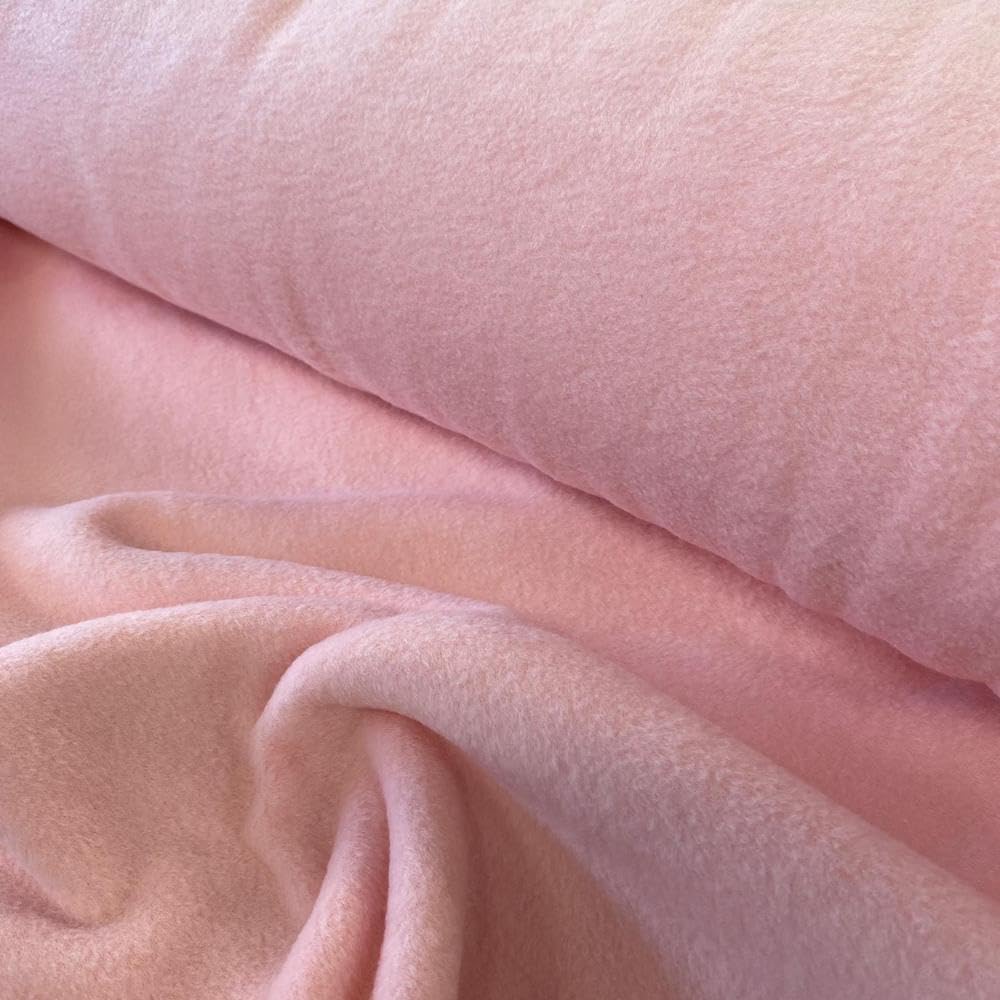 Antipil Plain Fleece 60" Wide 150cm - (Per Metre) (Baby Pink)