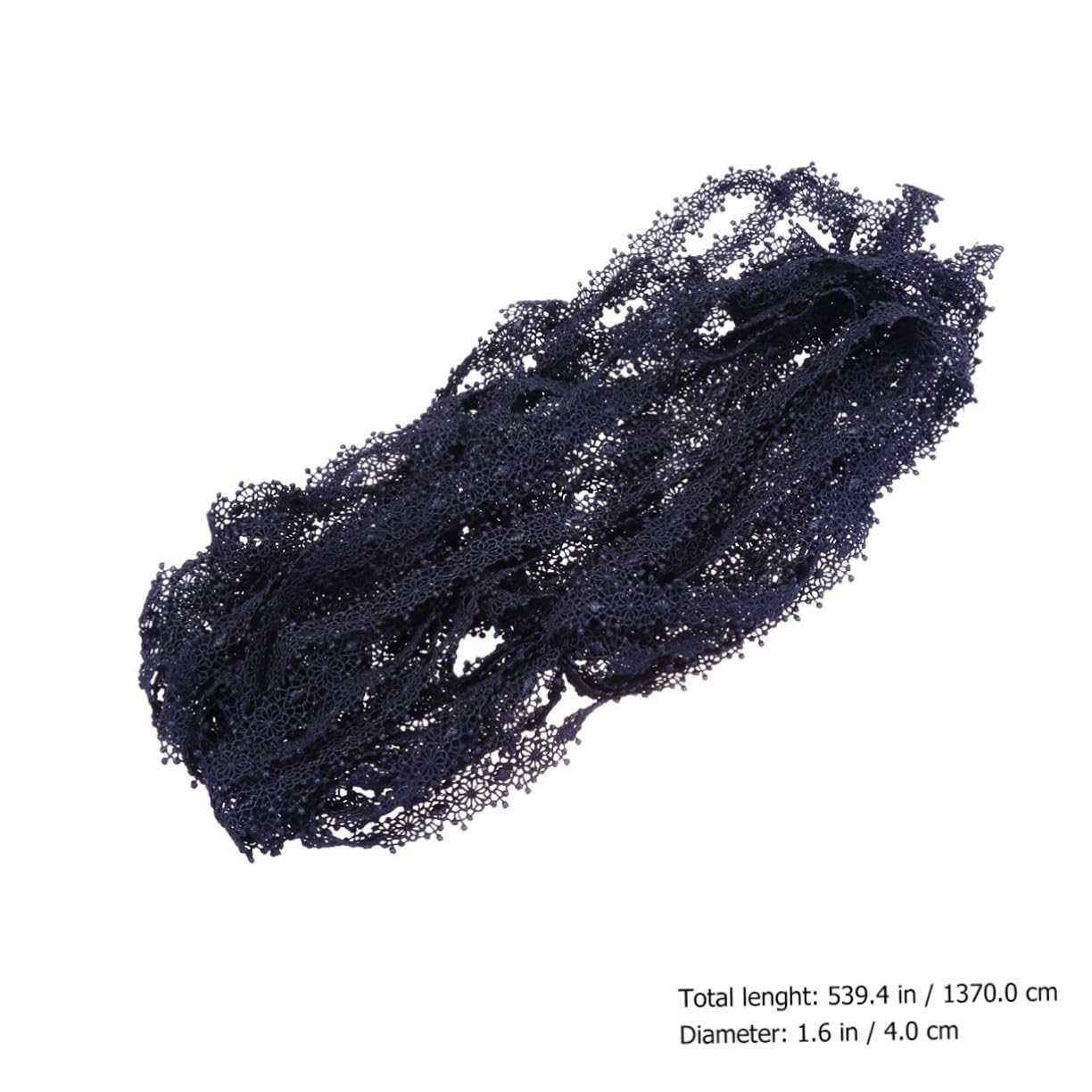 Tofficu 3piezas Ribete De Encaje Negro De Yardas Decoración De Bordes Para Ropa y Manualidades Para Bodas y Fiestas Material Suave y Fácil De Cortar