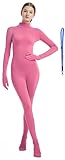 Include Zipper Helper Womens Costume Without Hood Spandex Zentai Unitard Body Suit