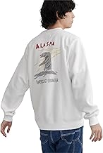 Coen 75206460432 Embroidered Foam Print Crewneck Sweatshirt