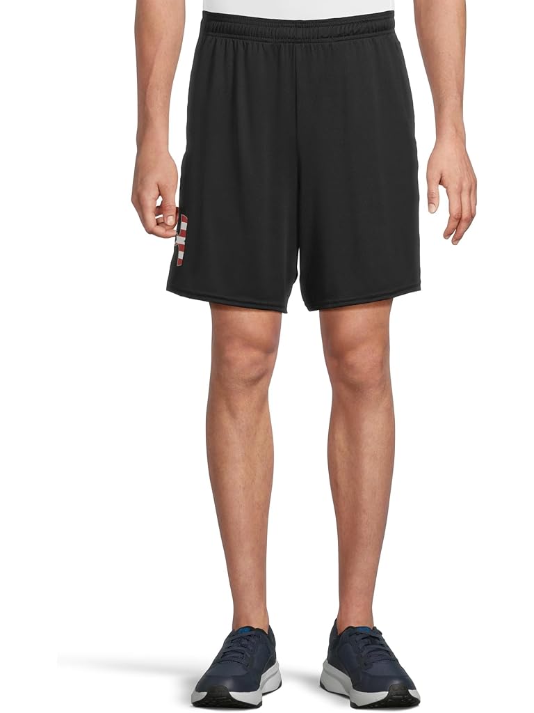 Black Under Armour Freedom Tech Big Flag Logo Shorts