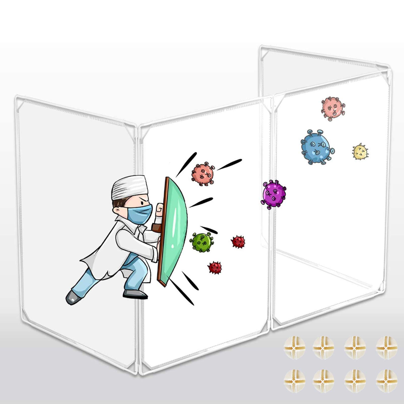 Buy Desk Partitions Desktop Sneeze Guard, Plastic Desk Table Partitions