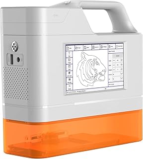 PEKOKO Portable Handheld Laser Printer Laser Marking Machine MFG/EXP Date Coding Machine Laer Printing Machine for Fruit Package,Food Package,Milk/Drink Package on Bottle and Plastic Bags