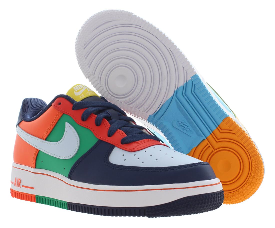 Nike Air Force 1 Lv8 GS Boys Shoes Size 5, Color: Multi-Color/Multi-Color/Multi-Color