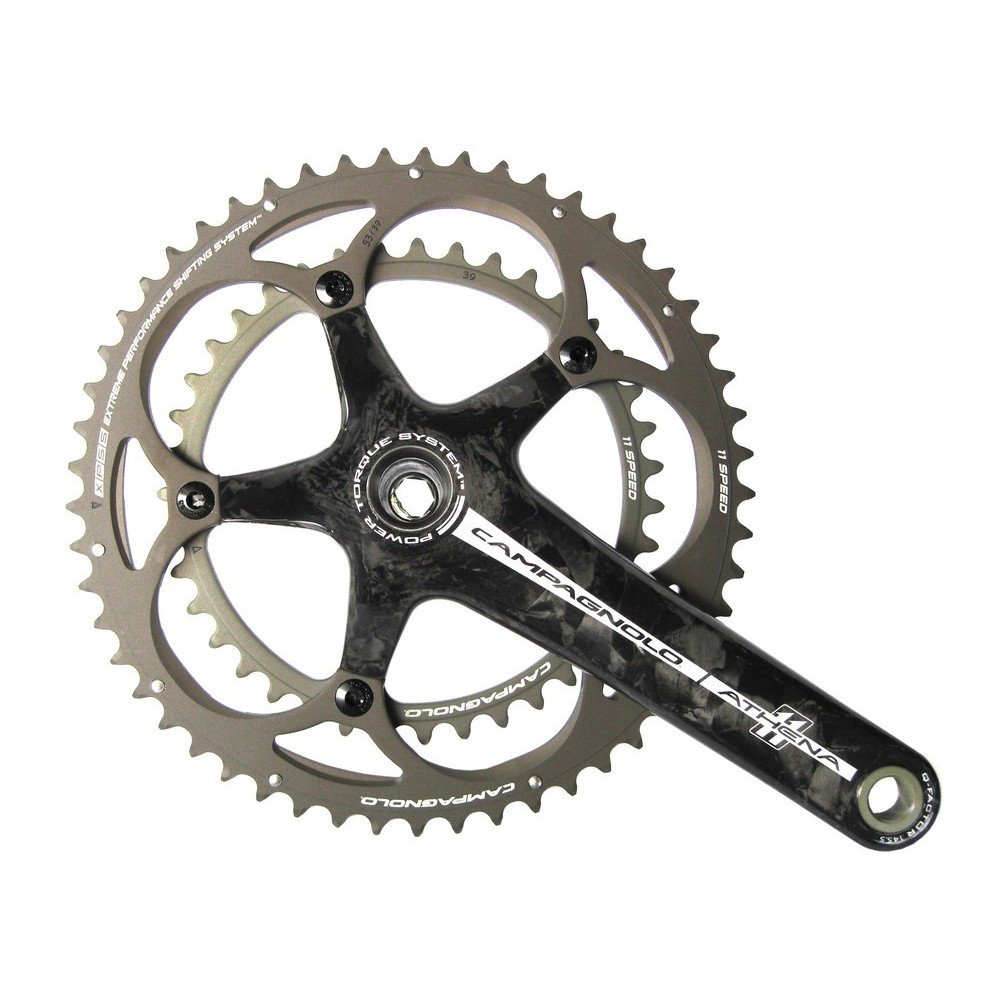 新品 カンパニョーロ アテナ クランクセット 53/39T 170mm 11S Amazon | Campagnolo Athena 11S ブラック 39/53 175 パワートルク