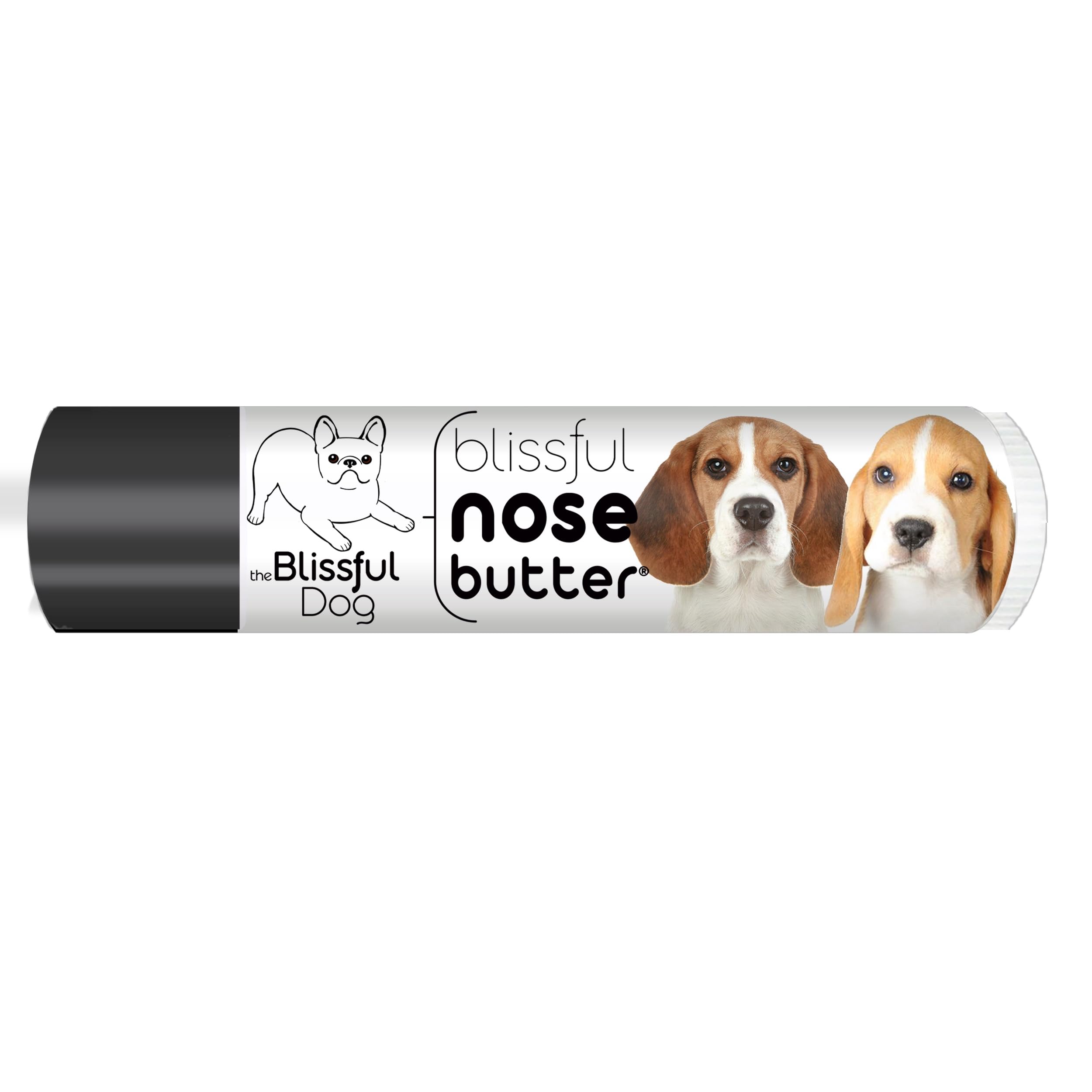 The Blissful Dog Beagle Nose Butter for Dry, Cracked Skin, Lick-Safe Dog Nose Balm with Moisturizing Shea Butter, Almond, Olive, and Essential Oils, Pet Supplies, Uncented, 0.15 oz.