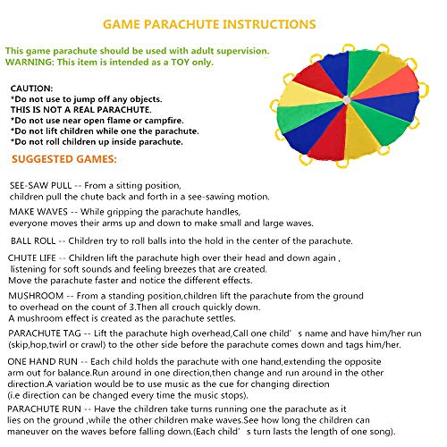 Paracadute, Sonyabecca Play Tents Gioco per