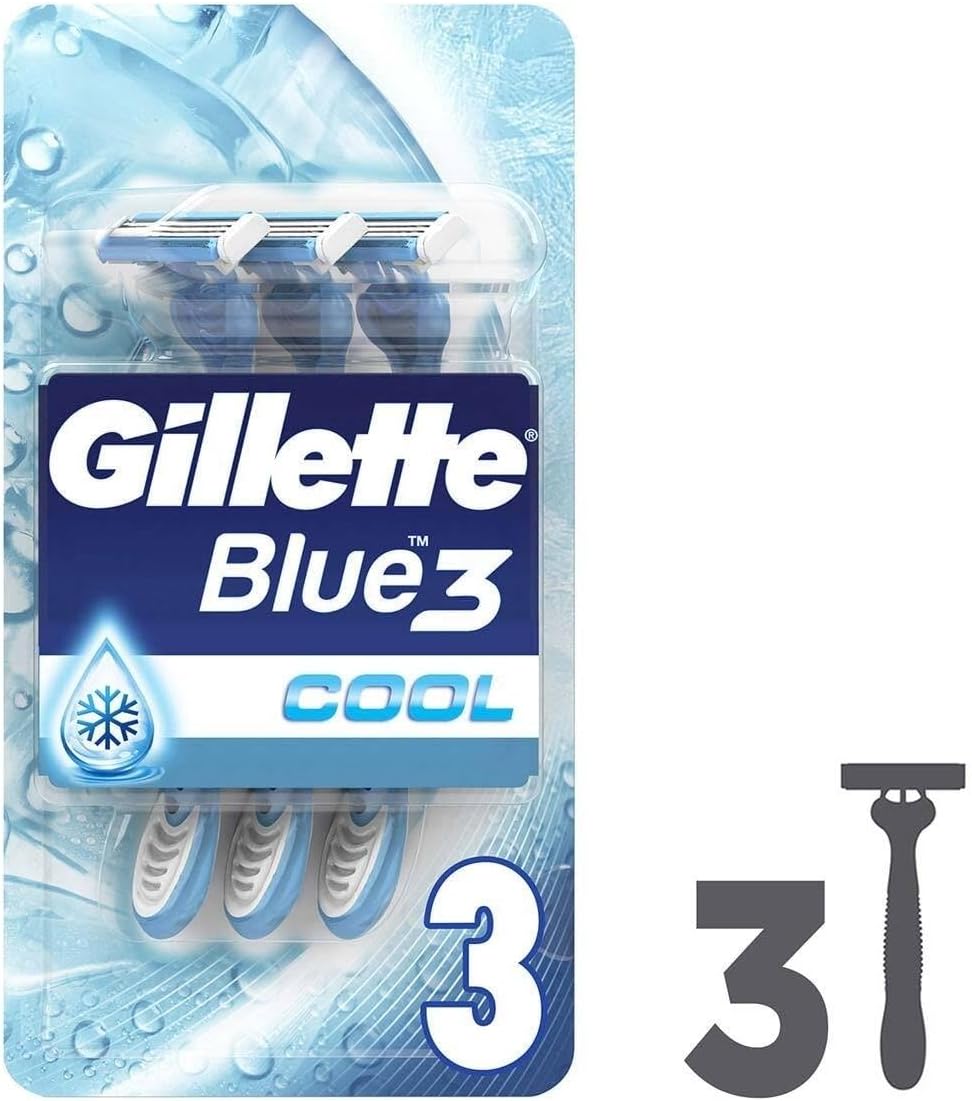 Blue3 Cool Shaving Razors, 6 Pieces