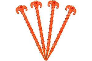 Canopy Stakes 10" Screw Anchor Ground Anchor for Canopy Tent, Heavy Duty...