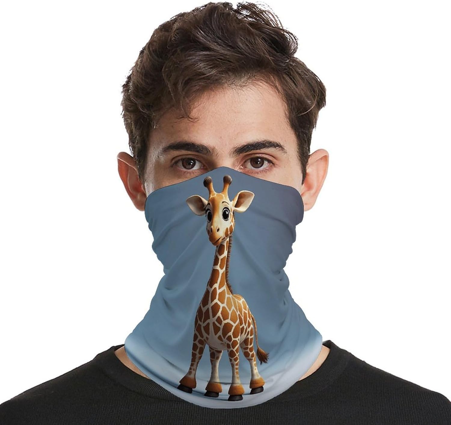Giraffe Neck Gaiter Bandana Windproof Breathable Face Mask Cover Face Cover Cold Weather Gator Scarf Winter Neck Warmer Gaiter Half Balaclava Scarf Mask for Men Women