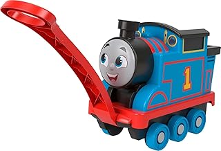 Fisher-Price Thomas & Friends Biggest Friend Thomas pull-along toy train engine with storage for preschool kids ages 2 years and older, HHN32