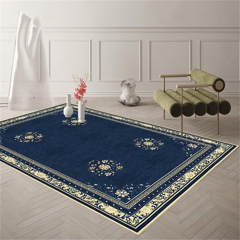 Tapis de sol bureau et salon 300x400 bleu pour masquer les sols usés