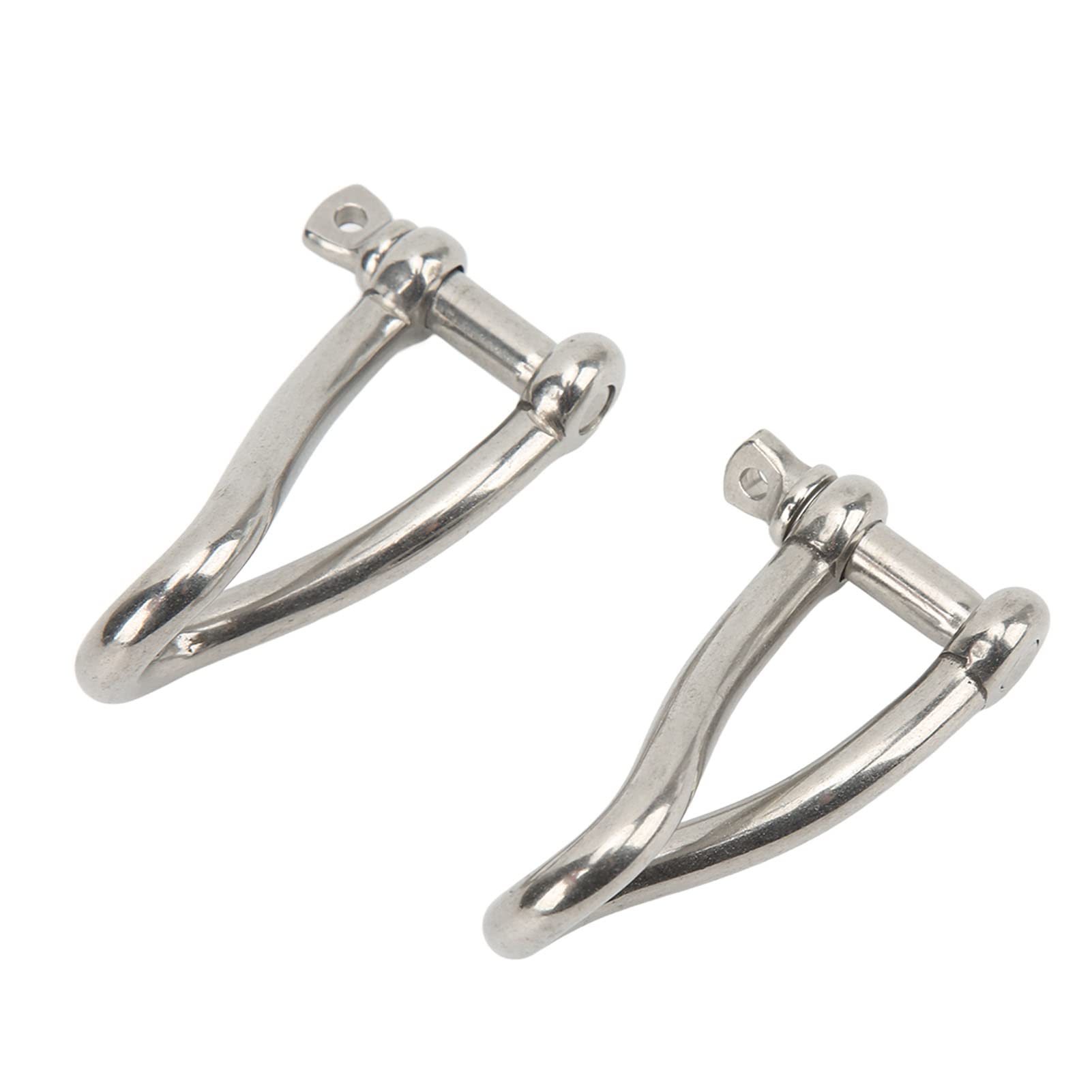 lvifloae 2pcs 10mm Screw Pin Twist Shackle 316 Stainless Steel High Strength for Yacht Fishing Boat
