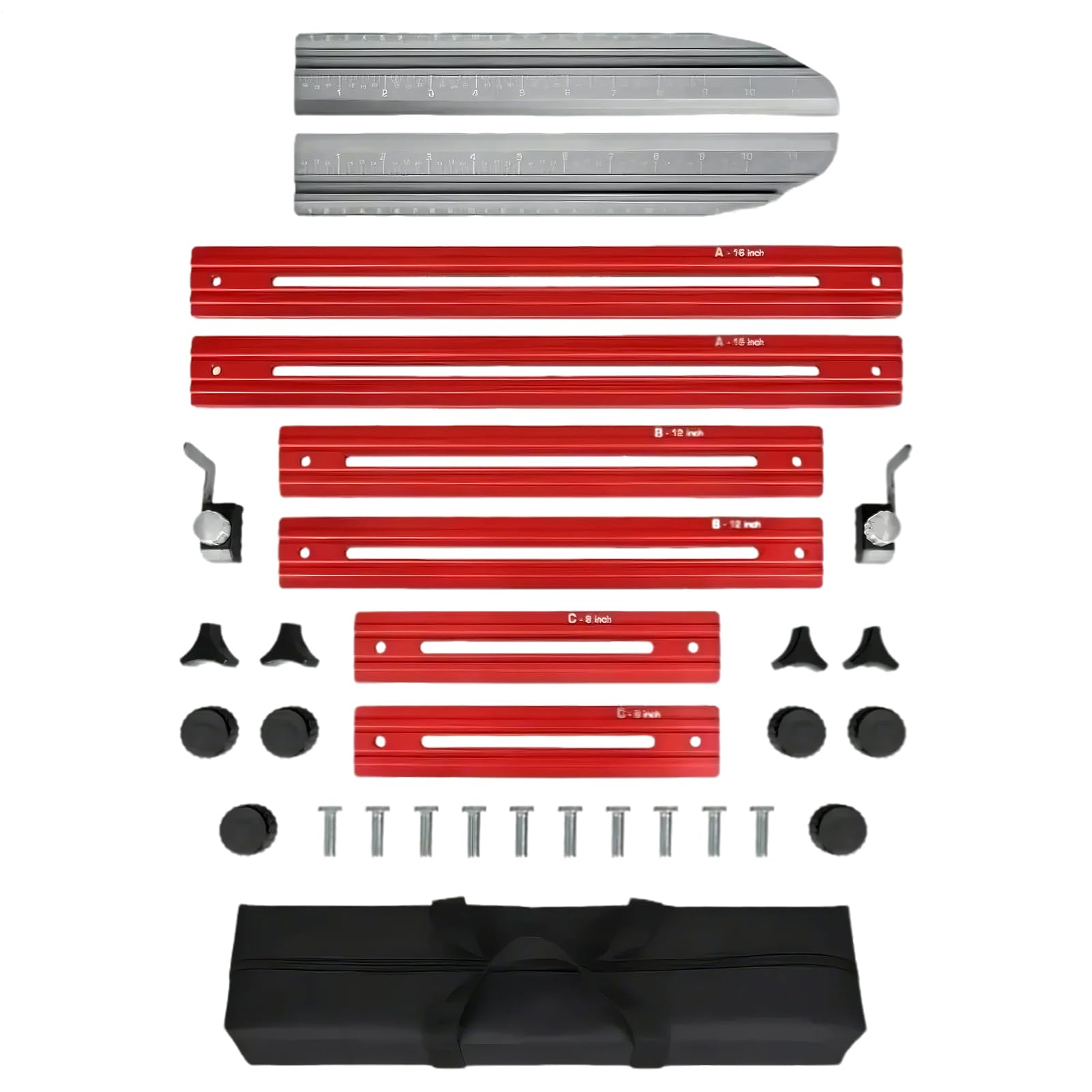 Stair Tread Measuring Tool | Adjustable Shelf Layout Tool With Scales | Sturdy Stair Template Measuring for Layout Shelf, Drywall and Partitions