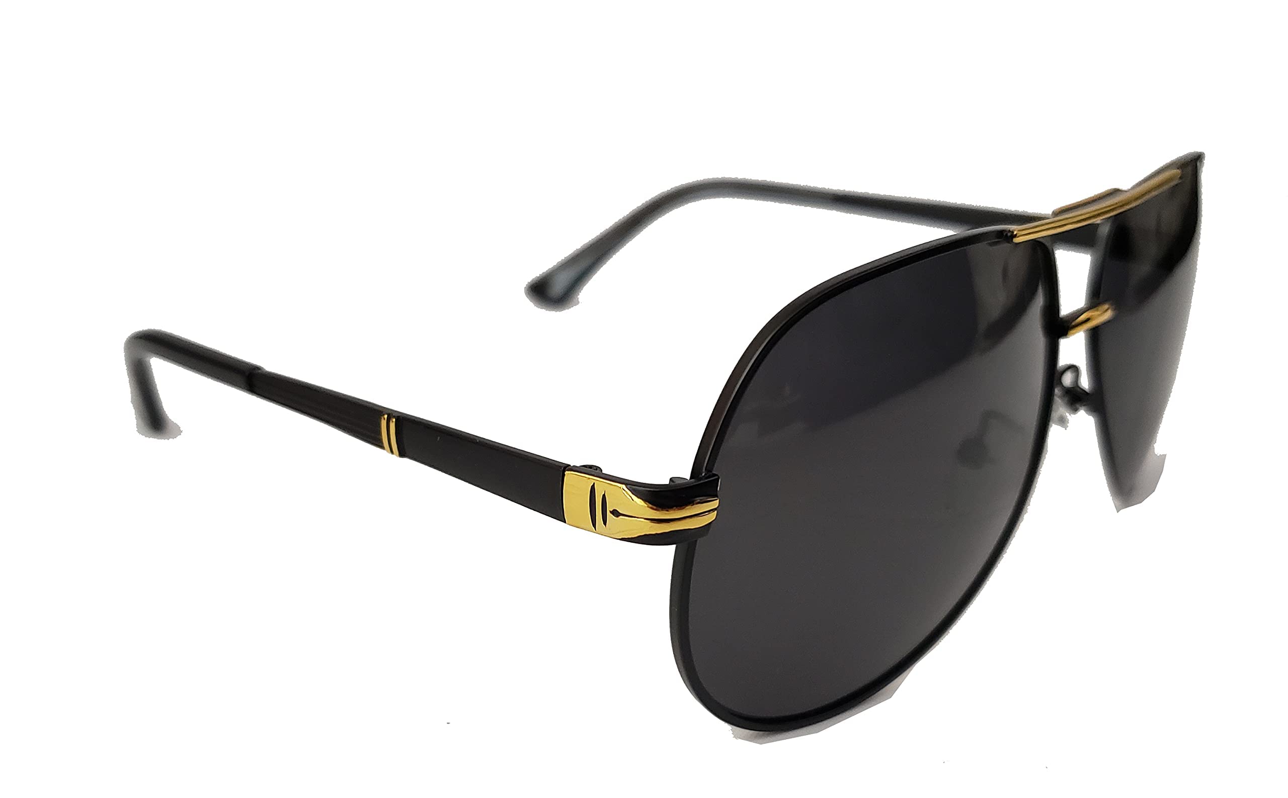 MariaKinz Sunglasses: Premium Aviator (Gold Noir)