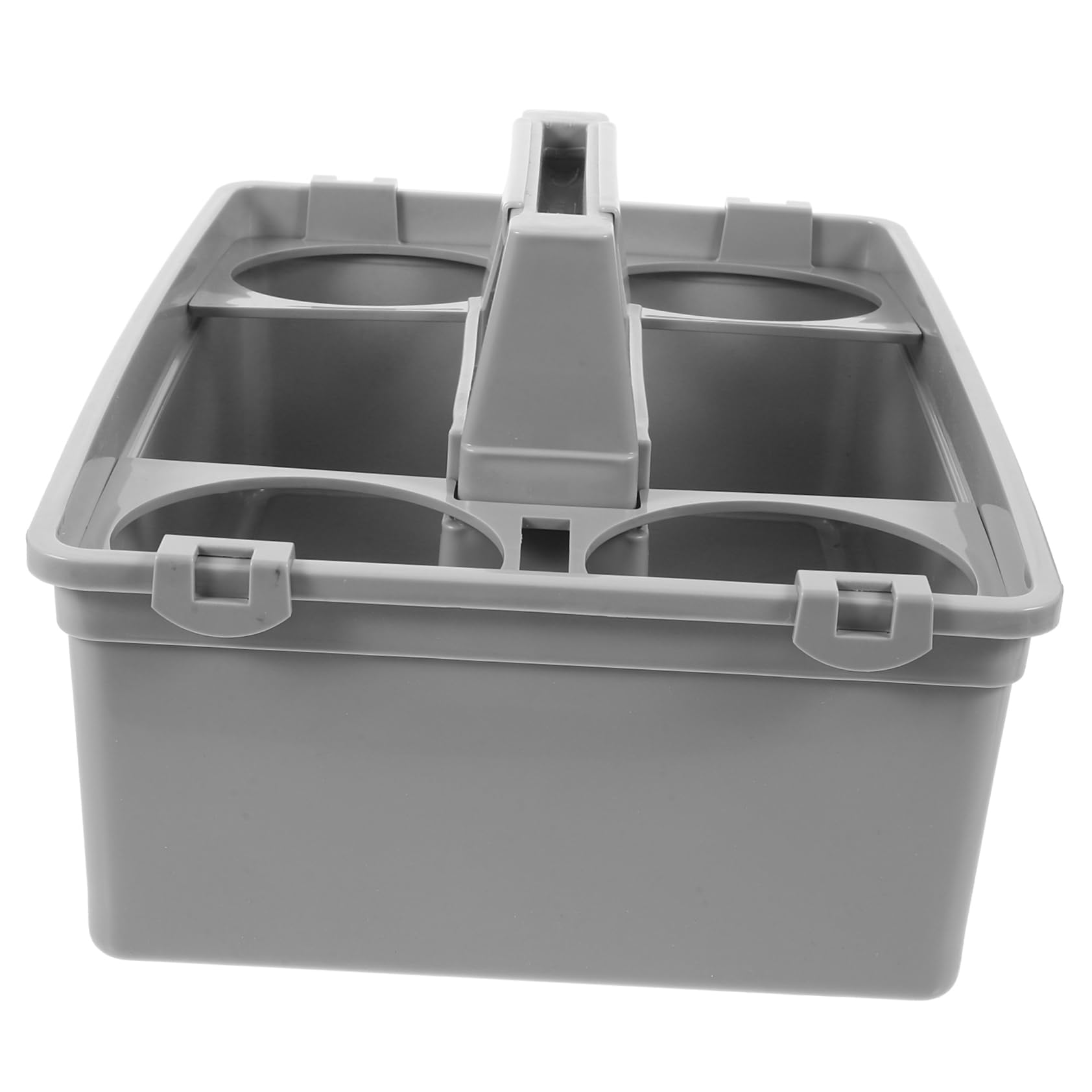 UKCOCO Cesta para Transporte Cómodo de Plástico de Almacenamiento Organizador de Herramientas Compartimentos Separados y Asa Ergonómica Adecuado para Limpieza Hogar