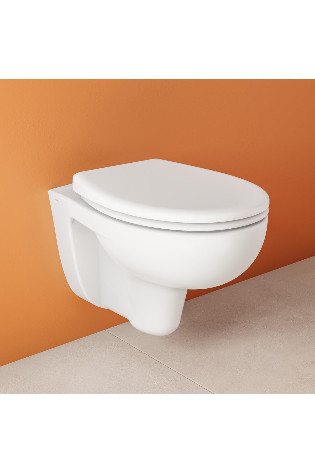 VitrA S20 Round 109-003-909 Universal Klozet Kapağı, Yavaş Kapanır, Kolay Çıkabilir, Beyaz