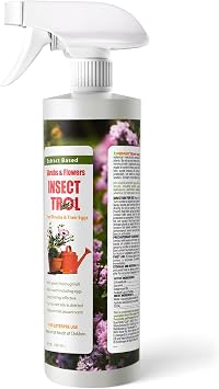 EcoVenger Garden Insect Control 16 oz | Kills Aphids Mealybugs Spider Mites Gnats and Eggs | Indoor Outdoor | Plant-Based Child and Pet Safe