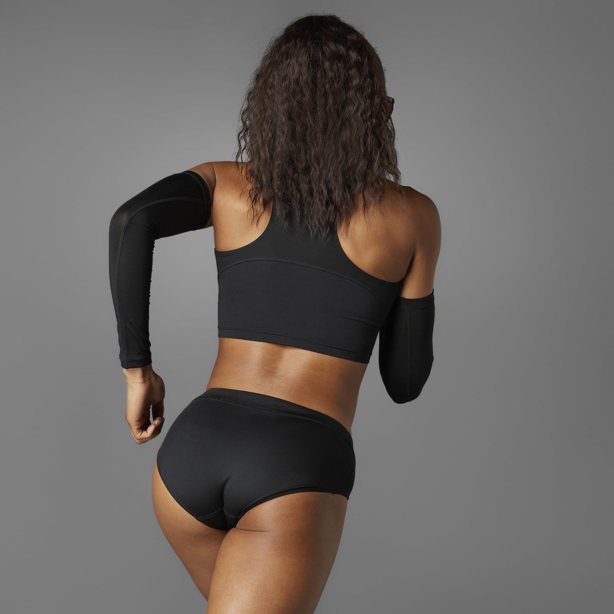 adidas Women's Adizero Essentials Running Crop Top XL black