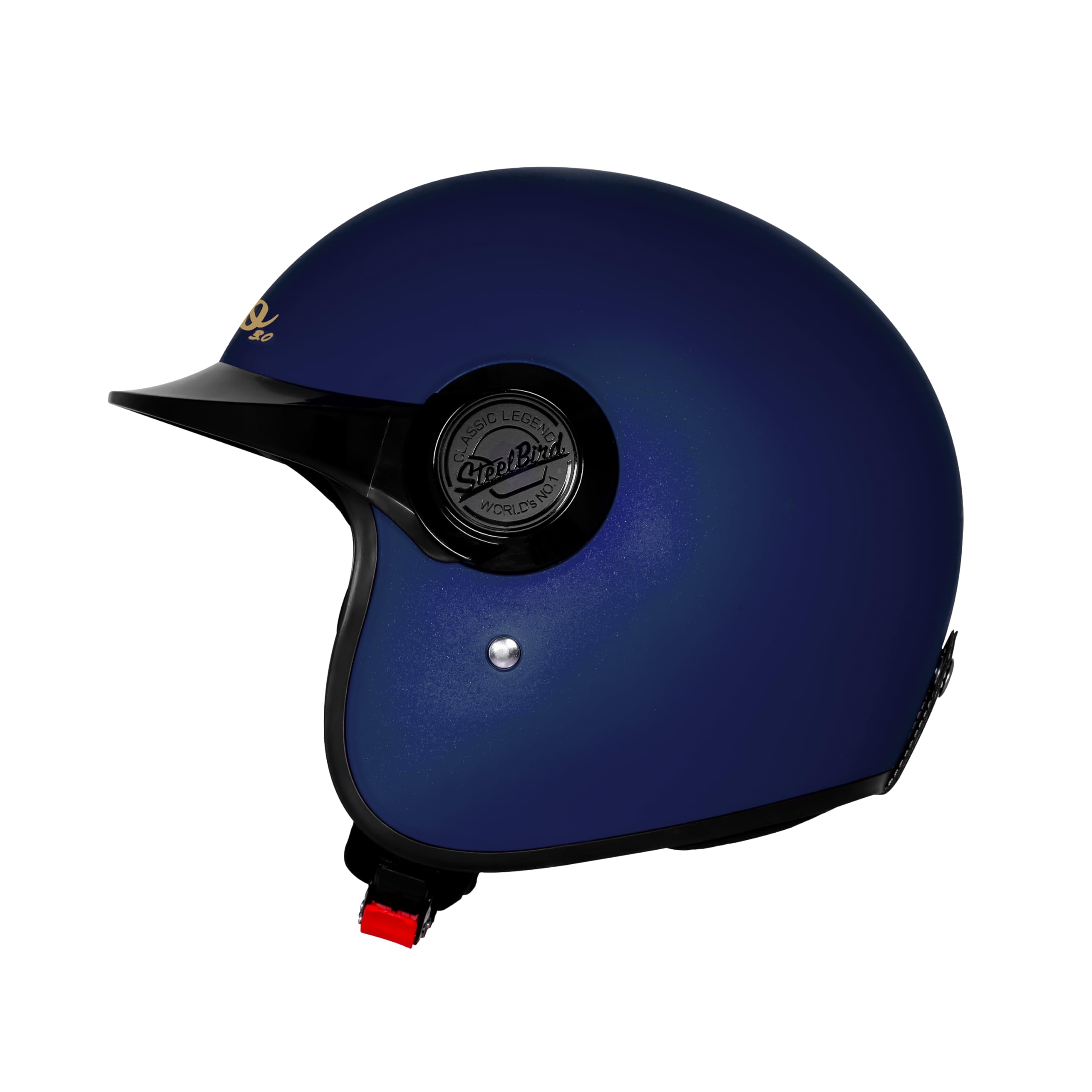 Steelbird SBH 65 Retro 3.0 DOT and ISI Certified Open Face Helmet for Men and Women-image-38