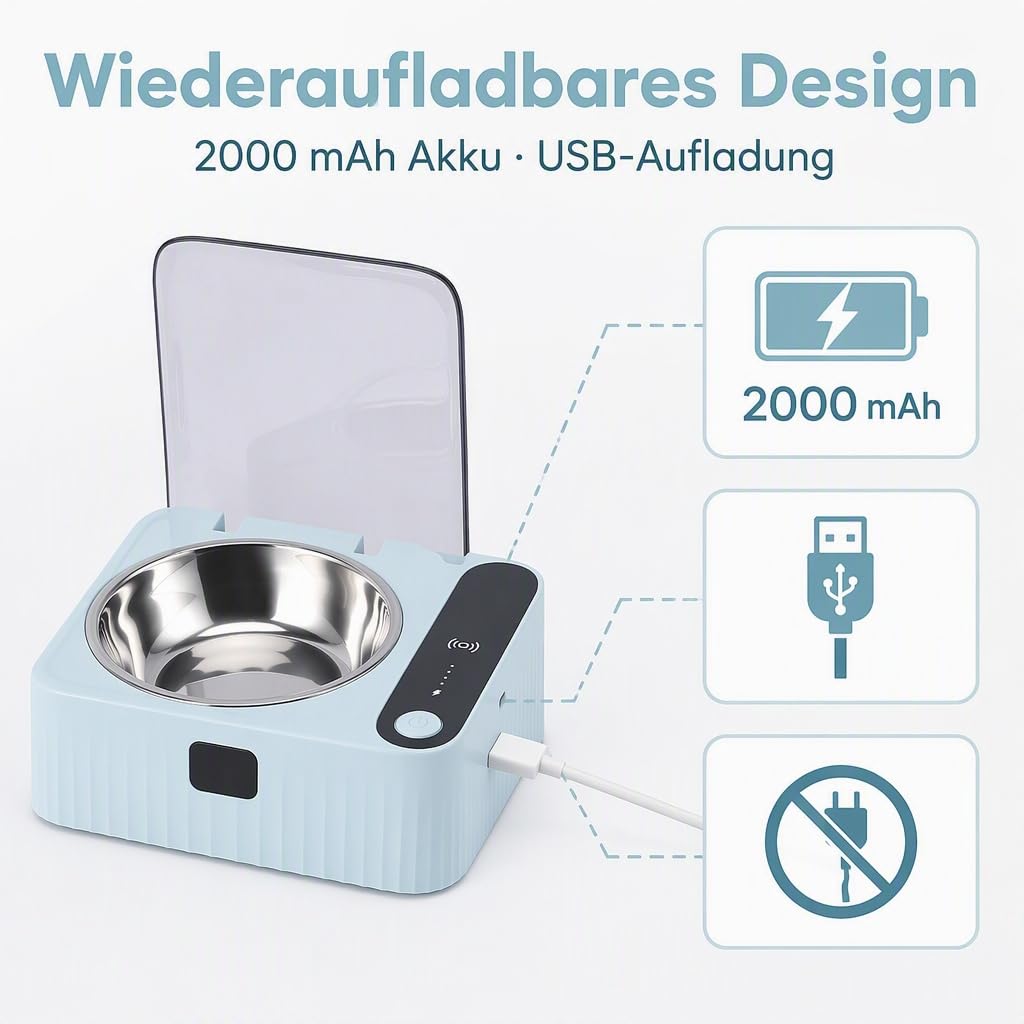 Sensor-Katzenfutterspender mit Intelligenter Sensorkappe, 350 ml