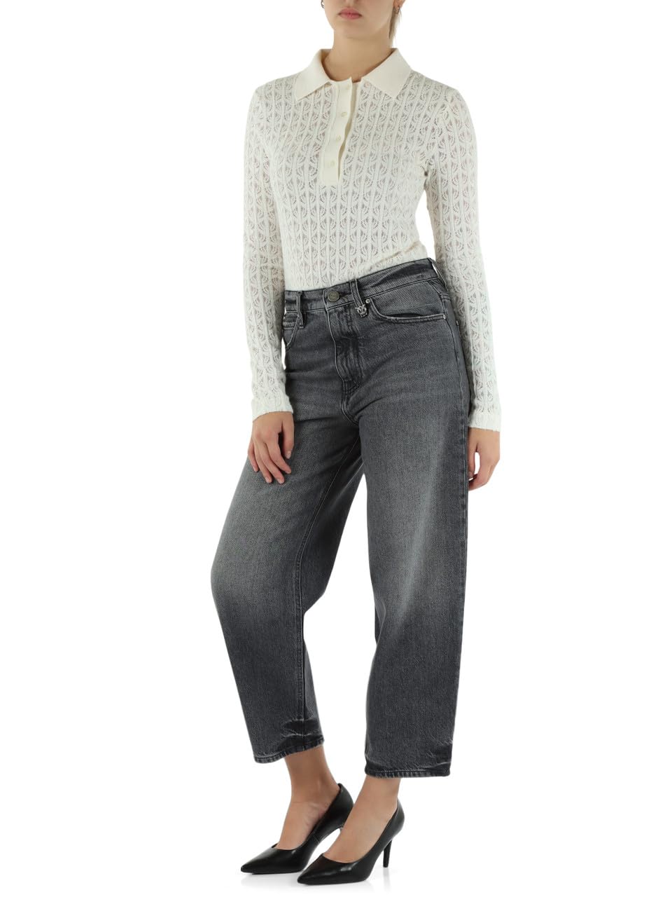 Pinko Jeans Balloon Estelle in Denim Grigio