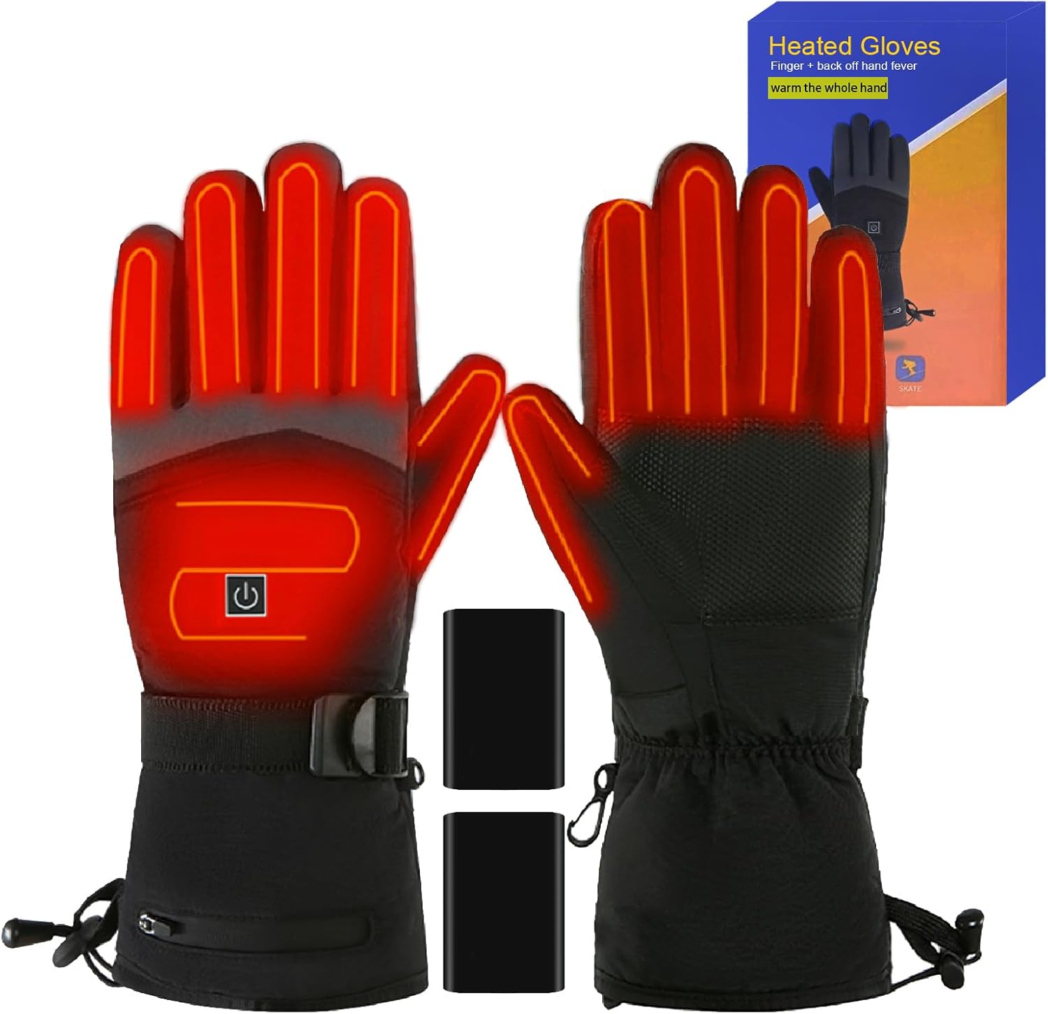 Heated Gloves for Men Women Rechargeable Heated Gloves with