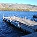 EasyFlex Plastic D-Profile Dock Edging Rub Rail for Boat Docks, 25-Feet, White (5011W-25C)