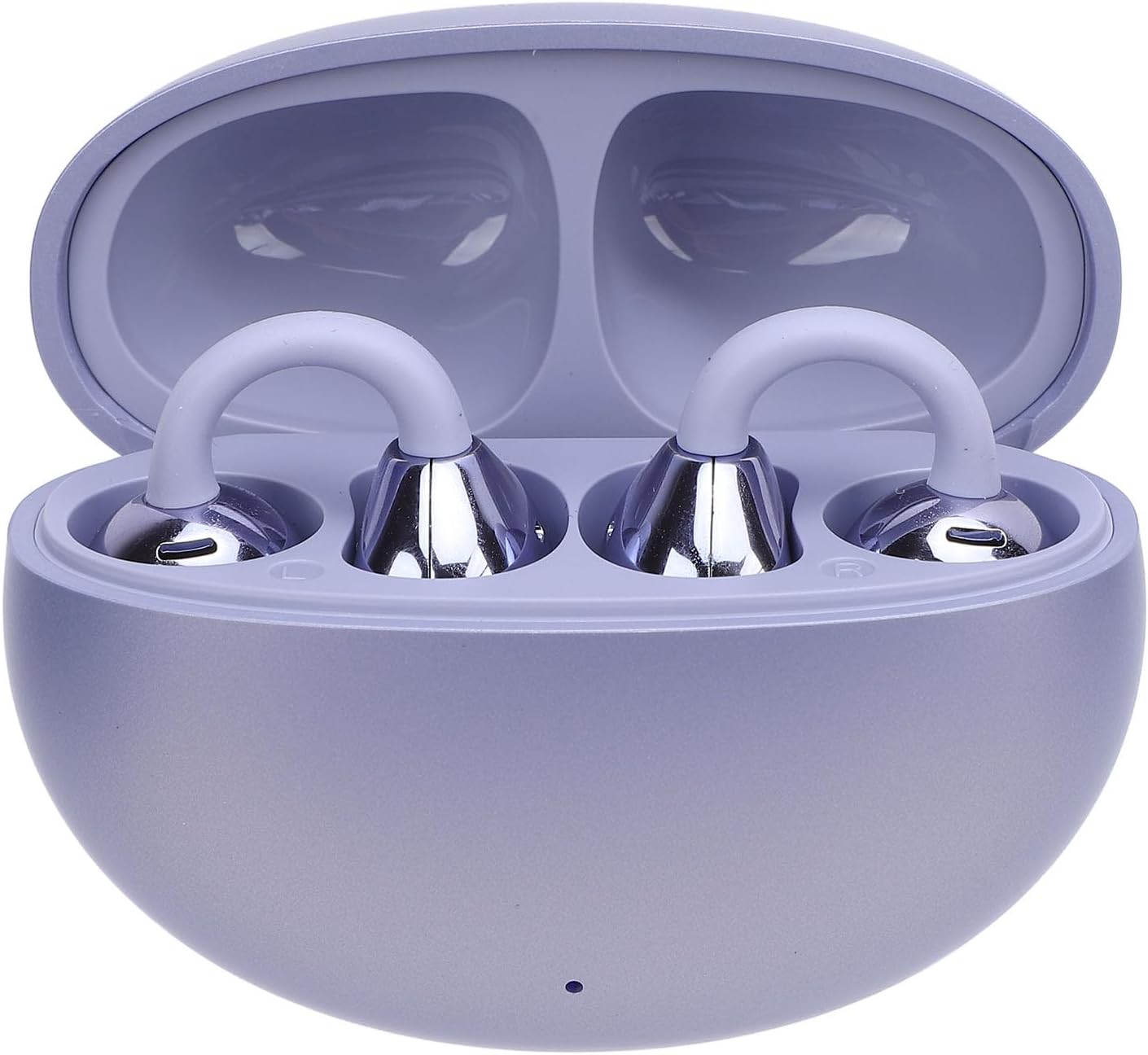 Language Translator Earbuds, Real Time 144 Languages Bluetooth 5 49 Translation Earbuds, Translation with Touch Control Active Noise Cancellation for Travel Business (Purple)