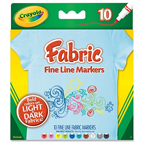 Crayola 58-8626 Fabric Markers, At Home Crafts cover