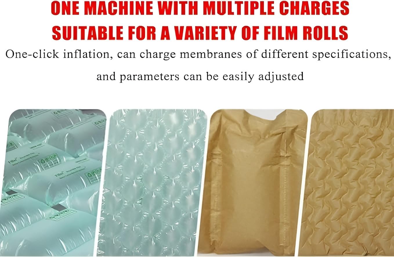 Machine à coussin d'air portable pour l'emballage, fabricant d'oreiller gonflable à grande vitesse pour l'expédition, l'entrepôt, la logistique, l'emballage industriel