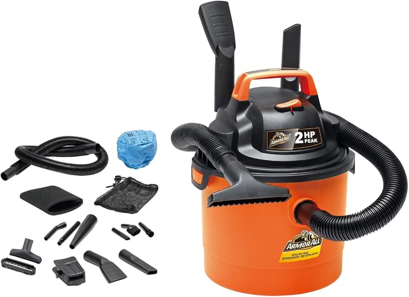 2.5-Gallon* 2 Peak HP·Wet/Dry Car Vac VOM205P 0903